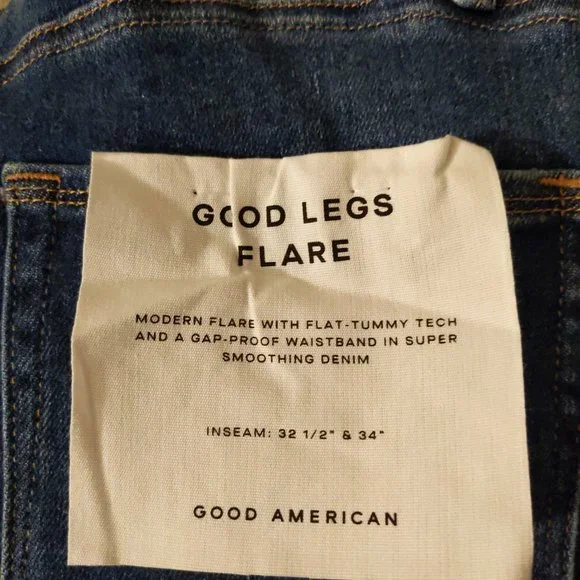 Good American Good Legs Flare Jeans - Picture 2 of 5